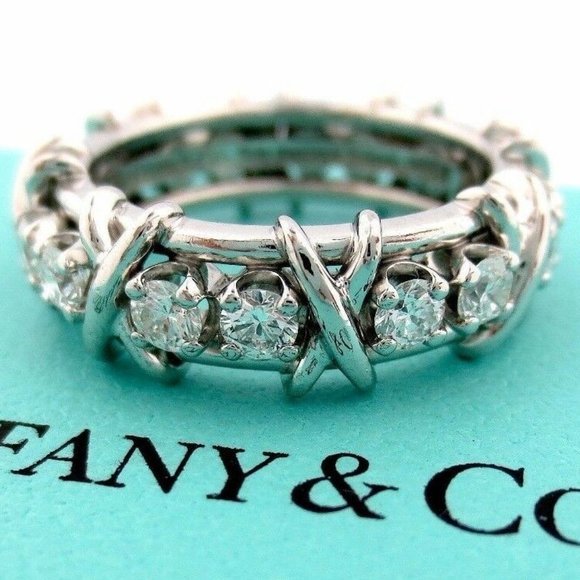 Tiffany & Co. Jewelry - Platinum Jean Schlumberger Sixteen Stone Diamond